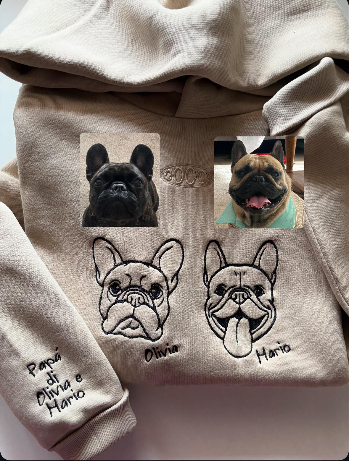 FELPA CON CAPPUCCIO PERSONALIZZATA