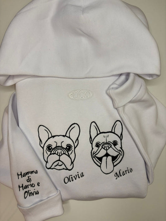 FELPA CON CAPPUCCIO PERSONALIZZATA