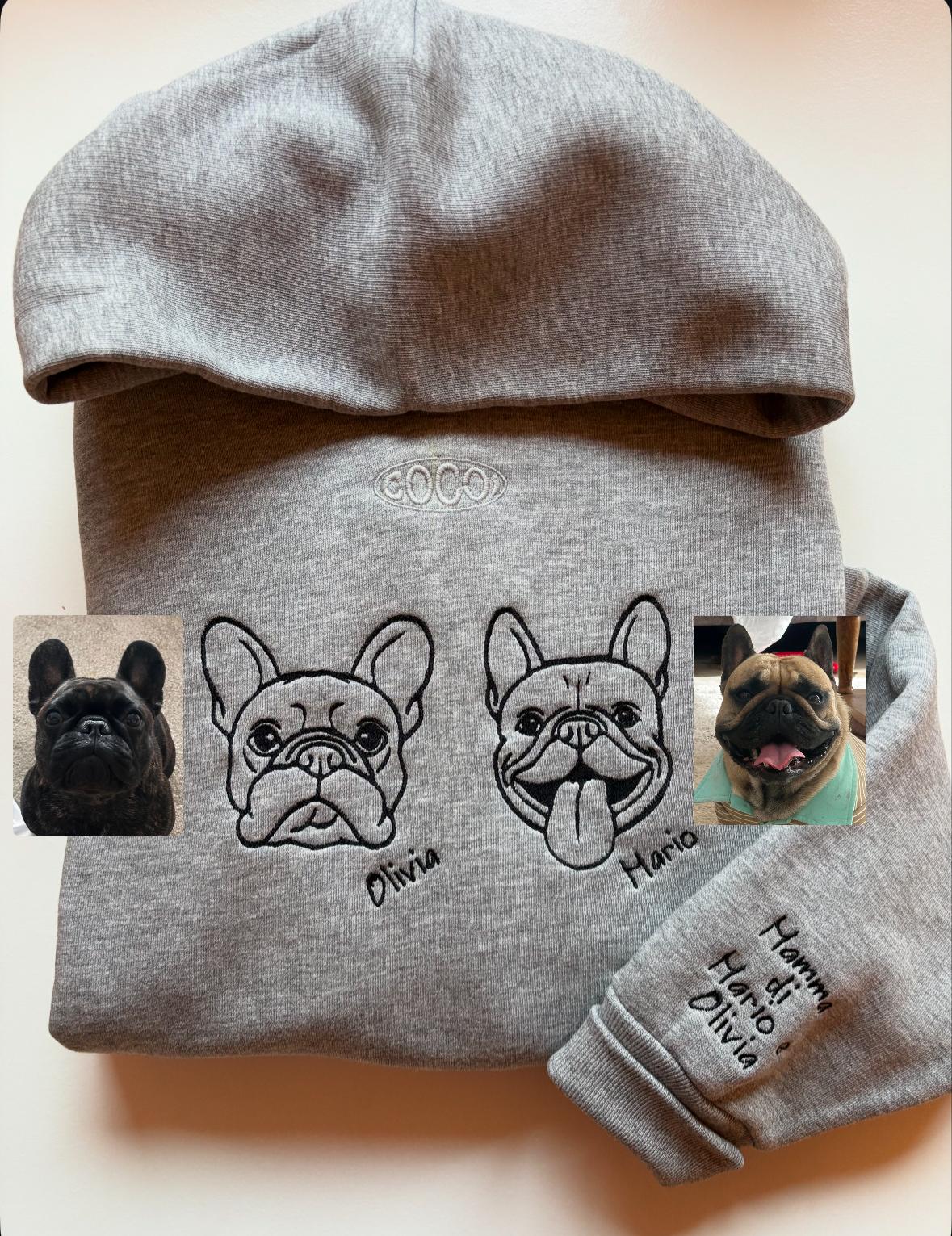 FELPA CON CAPPUCCIO PERSONALIZZATA